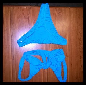 Blue bikini